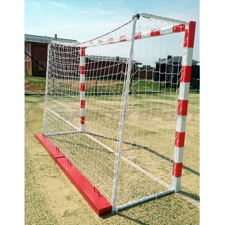 Купить Ворота мини-футбольные без сетки 2х3х1 м. (добровольный серт.) с накидным противовесом 50 кг в Лагани 