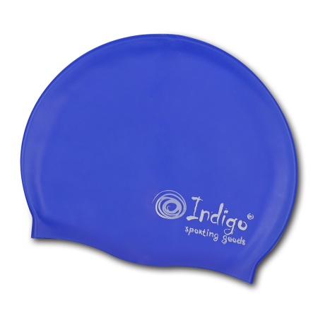 Купить Шапочка для плавания силиконовая Indigo однотонная  в Лагани 