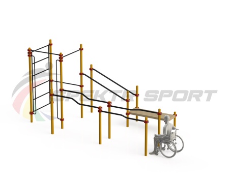 Купить Спортивный комплекс для инвалидов-колясочников WRK-D16_76mm в Лагани 