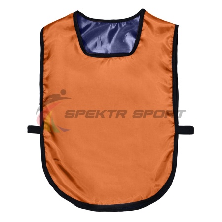 Купить Манишка футбольная двусторонняя универсальная Spektr Sport оранжево-синяя в Лагани 